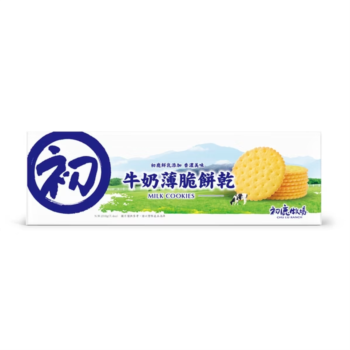 初鹿牧場-牛乳薄脆餅乾(奶蛋素)(單盒裝)